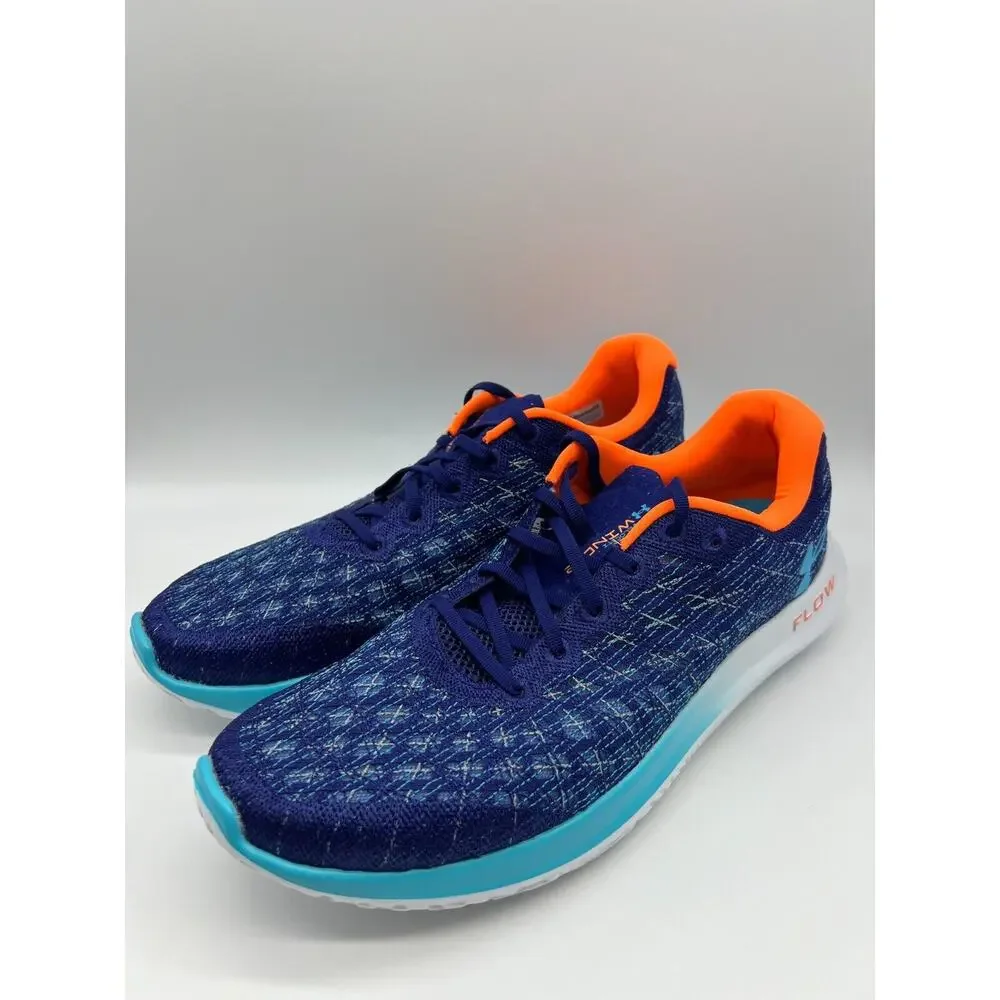 Under Armour Flow Velociti Wind 2 Running Sonar Blue Orange Blast Men's Size 13 - Picture 9 of 12